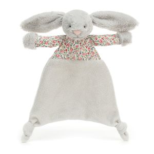 JELLYCAT Blossom Silver Bunny Comforter Grey 5x22x25cm