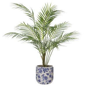 Society Home (SOC) Phoenix Palm-Lucille Pot Green/Blue 75x60x71cm
