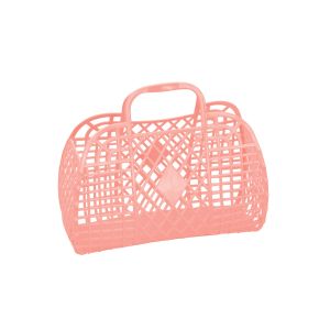 Sun Jellies Retro Basket - Small Peach 25x22x11cm