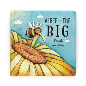 Jellycat Albee & The Big Seed Book (Bashful Bee Book) Multi-Coloured 19x19x2cm