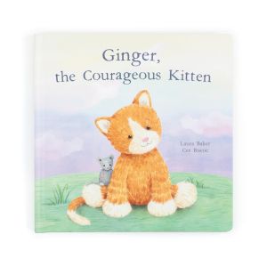 Jellycat Ginger the Courageous Kitten Book Multi-Coloured 23x23cm