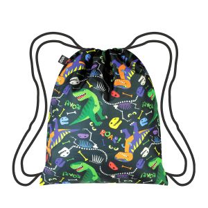 LOQI Kids Dinosaur Roar Mini Backpack Multi-Coloured 28x1x34cm