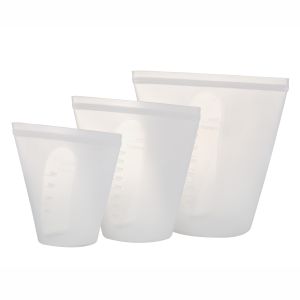 Davis & Waddell EcoPocket Silicone Pouch Pack 3pce 250/450/700ml Clear