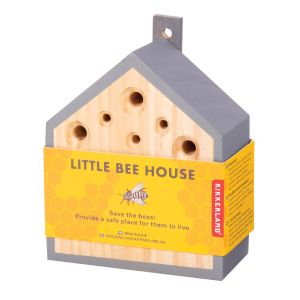 Kikkerland Little Bee House Wood 10x13x5.7cm