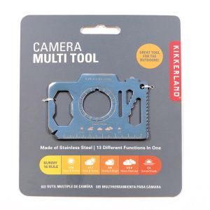 KIKKERLAND Camera Multi-Tool Silver 8x5cm