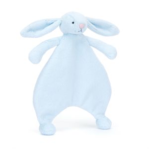 Jellycat Bashful Blue Bunny Comforter 7x20x27cm