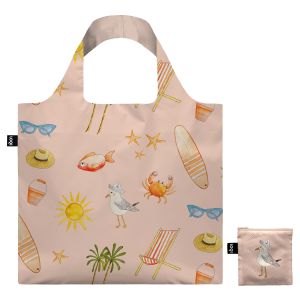 LOQI Sylvia Harvey Walker Seagull-Bag Multi-Coloured 50x42cm