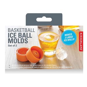 KIKKERLAND Ice Ball Mould - basketball Orange 6x6X7cm