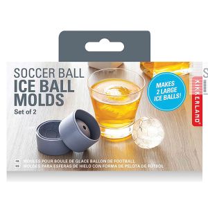 Kikkerland Ice Ball Mould - Soccer Blue 6x6X7cm