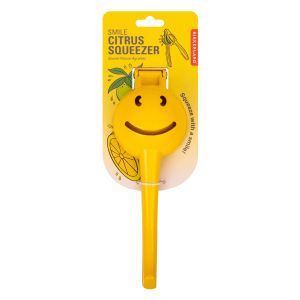 Kikkerland Smile Citrus Squeezer Yellow 7.5x4.75x22cm