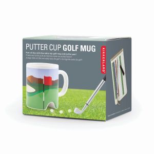 Kikkerland Putter Cup Golf Mug (with Pen) Multi-Coloured 13x9.5x10.5cm