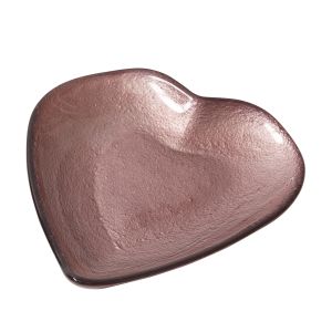 Emporium Love Heart Plate Pink 14cm