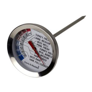 Davis & Waddell Roast Meat Thermometer Stainless Steel 5.5x5.5x10cm/Temp Range 54°C to 88°C