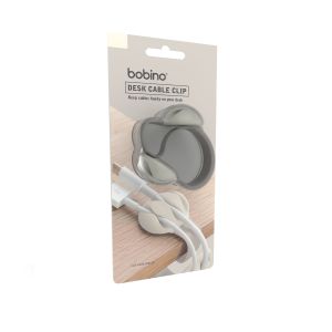Bobino Desk Cable Clip Cream 6x5x4cm