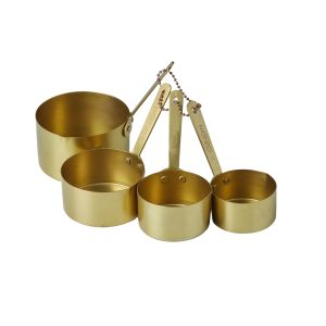 Davis & Waddell Measuring Cups Gold 1/4 Cup 1/3 Cup 1/2 Cup 1 Cup