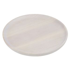 Davis & Waddell White Wash Round Platter White Wash 30x25cm