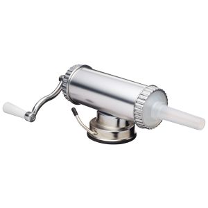 Davis & Waddell Sausage Maker with Funnels Silver 33x24x15cm/Funnels 15mm/19mm/22mm/Capacity 1kg/2lbs
