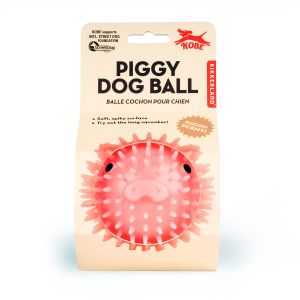 Kikkerland Piggy Dog Ball Pink 9x9x9cm