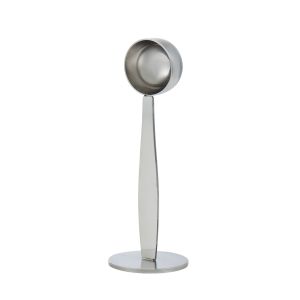 Leaf & Bean 2-in-1 Coffee Tamper and Spoon Silver 5x5x14.5cm/30ml