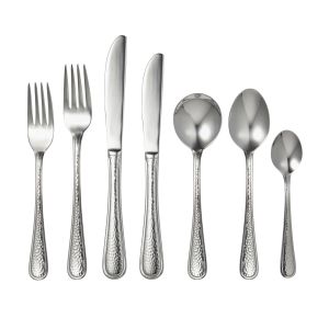 Davis & Waddell Waldorf Cutlery Set 56pce Stainless Steel 8 Table Fork/8 Table Knife/8 Entree Fork/8 Entree Knife/8 Dessert Spoon/8 Soup Spoon/8 Teaspoon