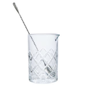 Taste Fine Foods Mixing Glass with Stirrer Clear 10.5x9.3x14.8cm/600ml/3x0.8x26.4cm