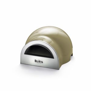 DeliVita Wood Fired Oven Olive Green 65x59x35cm