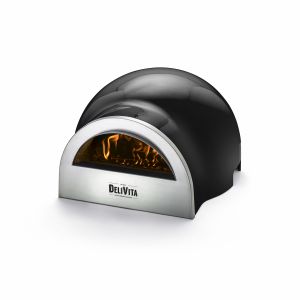 DeliVita Wood Fired Oven Very Black 65x59x35cm