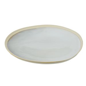 Davis & Waddell Stoneware Serving Platter 35cm White 34.5x26x2cm