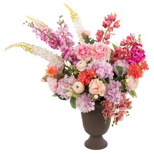 Rogue Peony Foxtail Garden Mix-Vintage Urn Pink 100x65x120cm