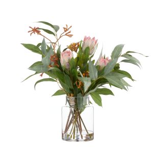 Rogue Mini Pataya Eucalyptus-Pail Vase Pink 53x39x48cm