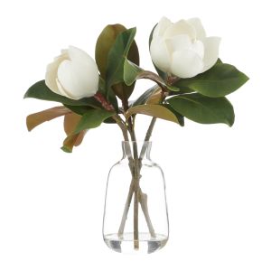Rogue Magnolia-Glass Vase White H35xW34xL35cm