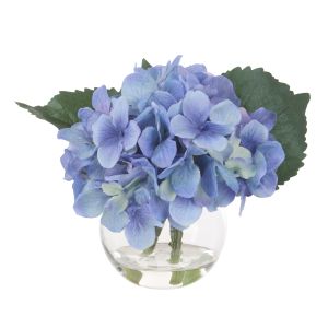 Rogue Hydrangea Stem-Sphere Vase Blue 26x27x20cm