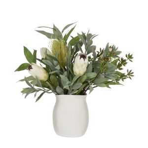 Rogue Australis Protea Eucalyptus Mix-Malia Pot Green 48x50x46cm