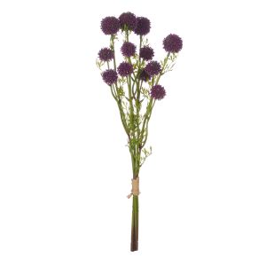 Rogue Mini Allium Stem Bunch Dark Burgundy 18x18x64cm