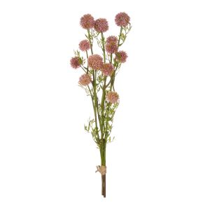 Rogue Mini Allium Stem Bunch Light Pink 18x18x64cm