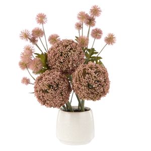 Rogue Allium Pompom Mix-Gianna Pot Pink 36x33x43cm