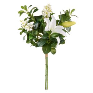 Rogue Calla Lily Lilac Mix Bouquet White 40x30x89cm