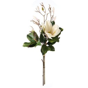 Rogue Magnolia Bud Branch Bouquet White 37x30x80cm