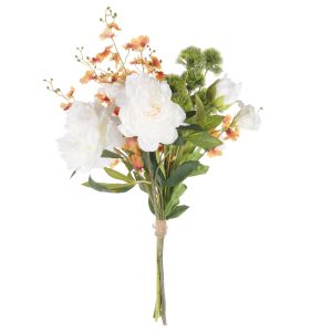 Rogue Peony Orchid Bouquet White 46x53x72cm