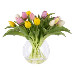 Rogue Tulip Bunch - Phoebe Vase Multi-Coloured 38x47x32cm