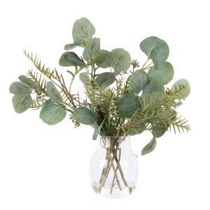 Rogue Eucalyptus Pod Grevillea Mix - Adina Vase Green 34x44x36cm