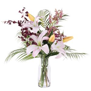 Rogue Casa Lily Orchid Mix - Rachel Vase Pink 55x80x69cm
