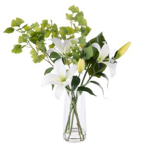 Rogue Casa Lily Ginkgo - Alana Vase White 57x68x80cm