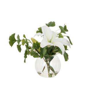 Rogue Casa Lily Ginkgo - Phoebe Vase White 32x37x32cm