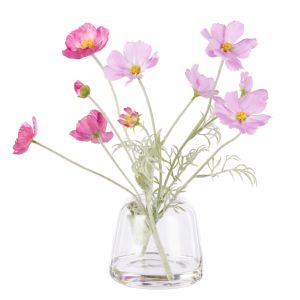 Rogue Poppy Cosmos Mix - Giselle Vase Pink & Purple 24x37x37cm