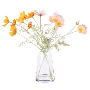 Rogue Poppy Cosmos Mix - Giselle Vase Orange & White 39x55x45cm