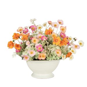 Rogue Poppy Hydrangea Mix - Miller Bowl Multi-Coloured 90x86x57cm