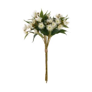 Rogue Eucalyptus Flower Bunch White 47x33x62cm