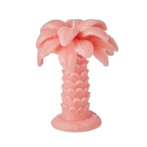 Emporium Palm Tree Unscented Candle Pink 14x14x17.5cm