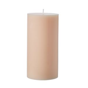 Emporium Unscented Pillar Candle Nude 7.5x7.5x15cm